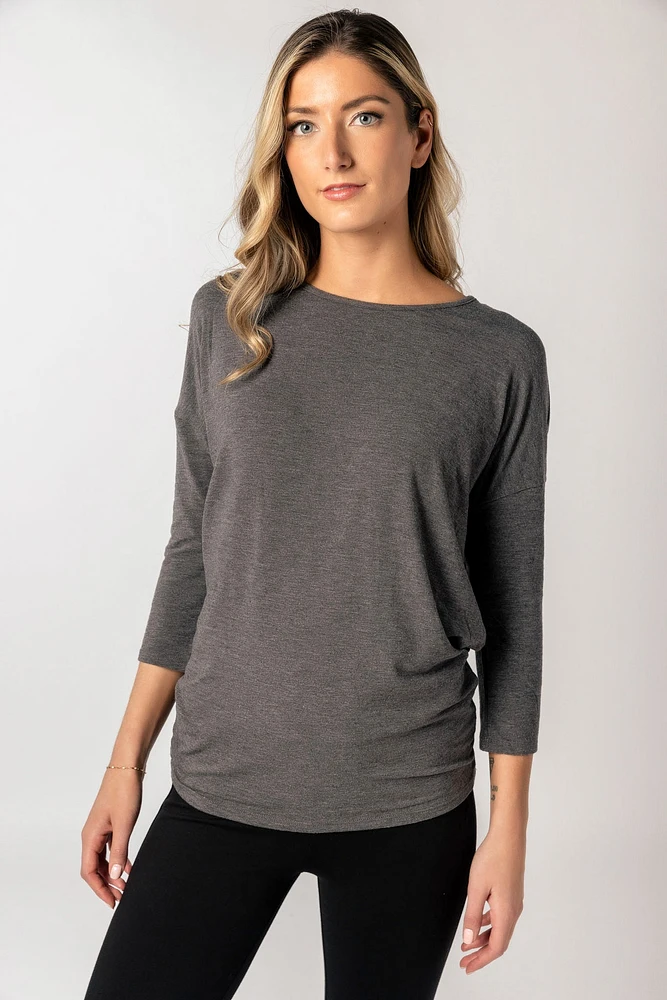 ONLY 3/4 Sleeve Crew-Neck Tee