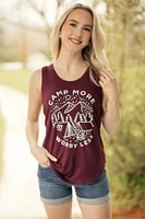 "Camp More Worry Less" Graphic Tank