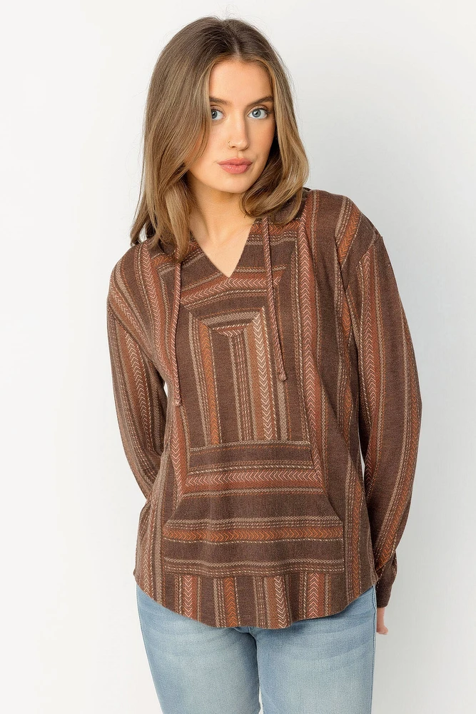 Wallflower Dakota Hoodie Serengeti Baja Print