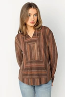 Wallflower Dakota Hoodie Serengeti Baja Print