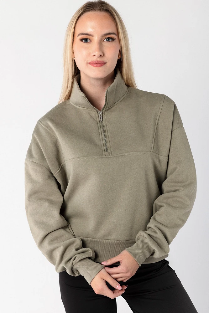 Fleece Quarter-Zip Sweatshirt