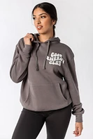 "Good Energy Club" Graphic Hooded Sweatshirt