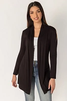 Rayon Long Sleeve Open Cardigan