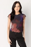 Tie-Dye Mesh Tee