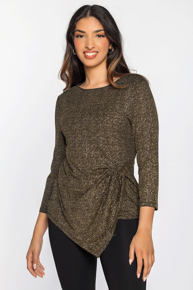 Glitter 3/4 Sleeve Top