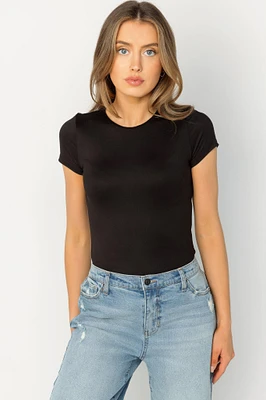 Short Sleeve Crewneck Bodysuit