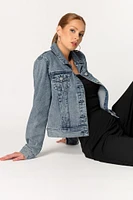 Ashley Dark Snow Wash Denim Jacket