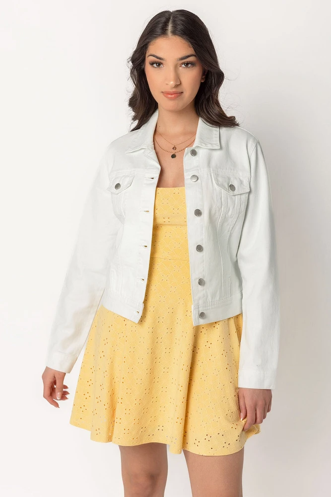 Veste en jean blanc Ashley