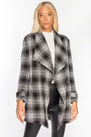 Isabelle Plaid Waterfall Jacket