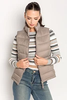 Nylon Quilted Puffer Vest