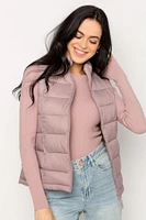 Nylon Quilted Puffer Vest