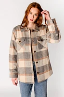 Solana Brushed Plaid Shacket