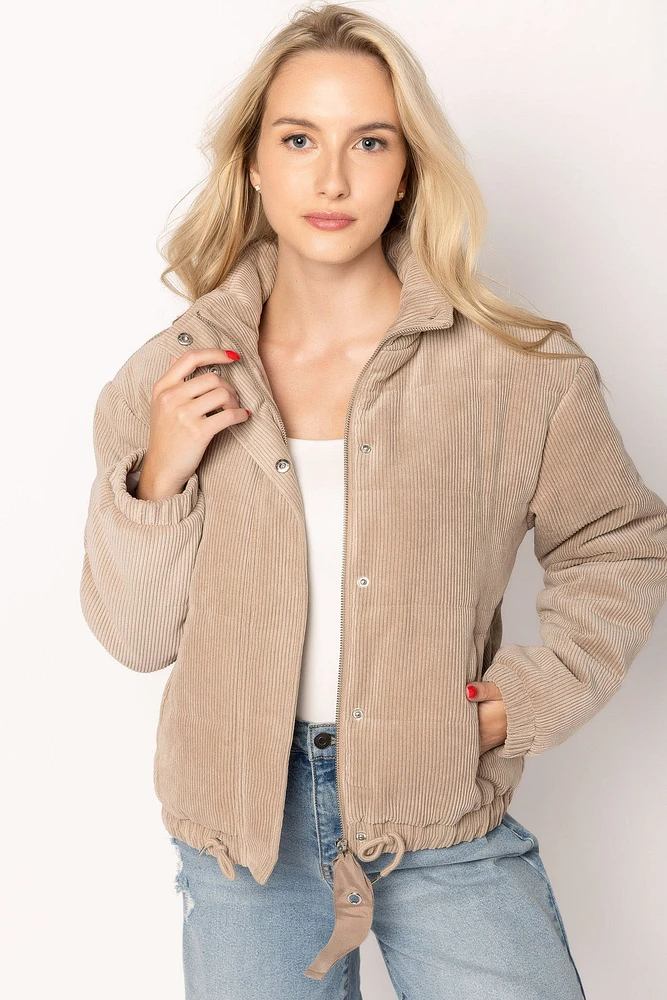 Corduroy Puffer Jacket