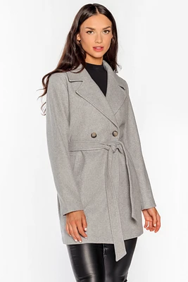 Brushed Mélange Coat