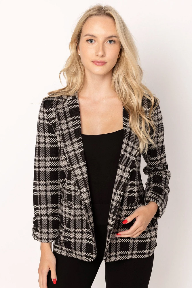 Emberley Plaid Jacquard Blazer