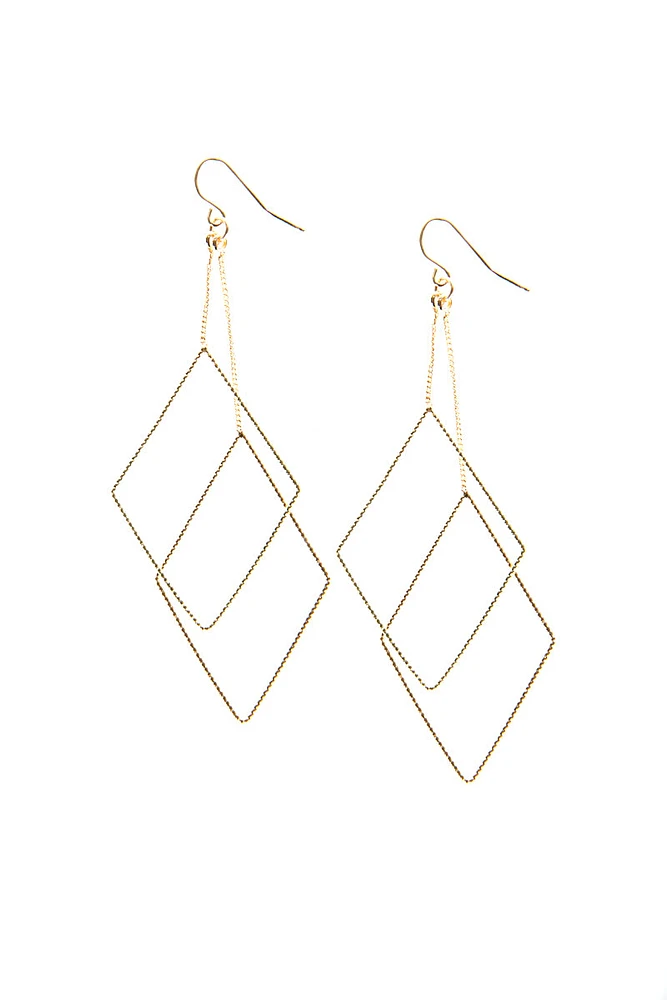 Dangling Diamond Earrings