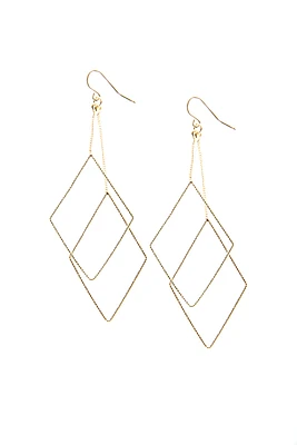 Dangling Diamond Earrings