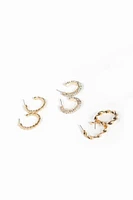 Set of 3 Hoop Earrings