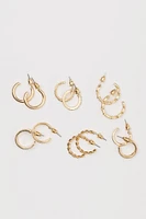 6 Set of Huggie Earrings