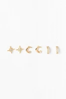 3-Pack Celestial Earrings