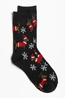 Holiday Dachshunds Socks