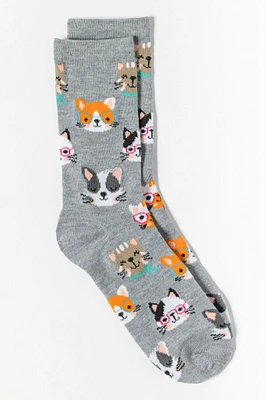 Nerdy Cat Socks