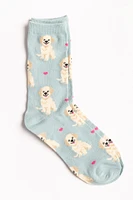 Puppies and Heart Socks