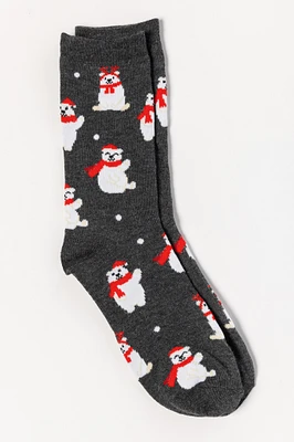 Holiday Polar Bear Socks