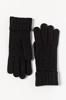 Cabled Glove with Cuff