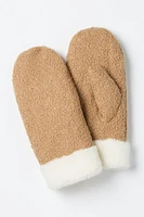 Plush Interior Sherpa Mittens