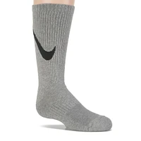 Kids' 6 Pack Medium Everyday Cushioned Crew Socks