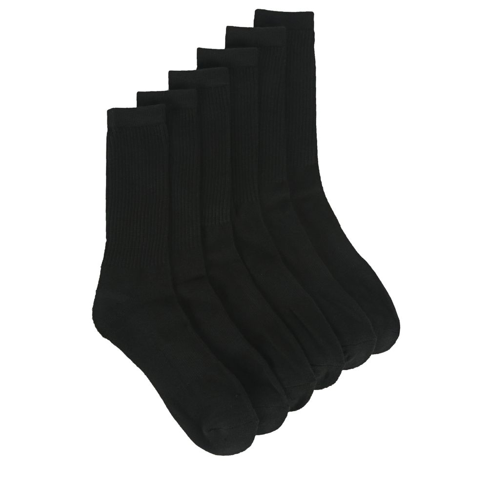 Men's 6 Pack Medium Performance Crew Socks