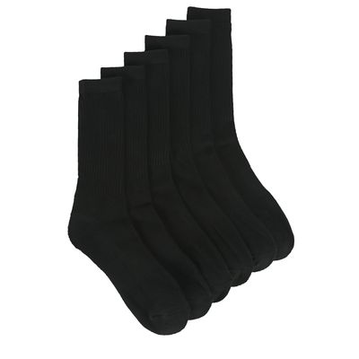 Men's 6 Pack Medium Performance Crew Socks