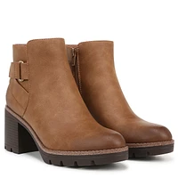 Women's Madalynn Buckle Block Heel Bootie