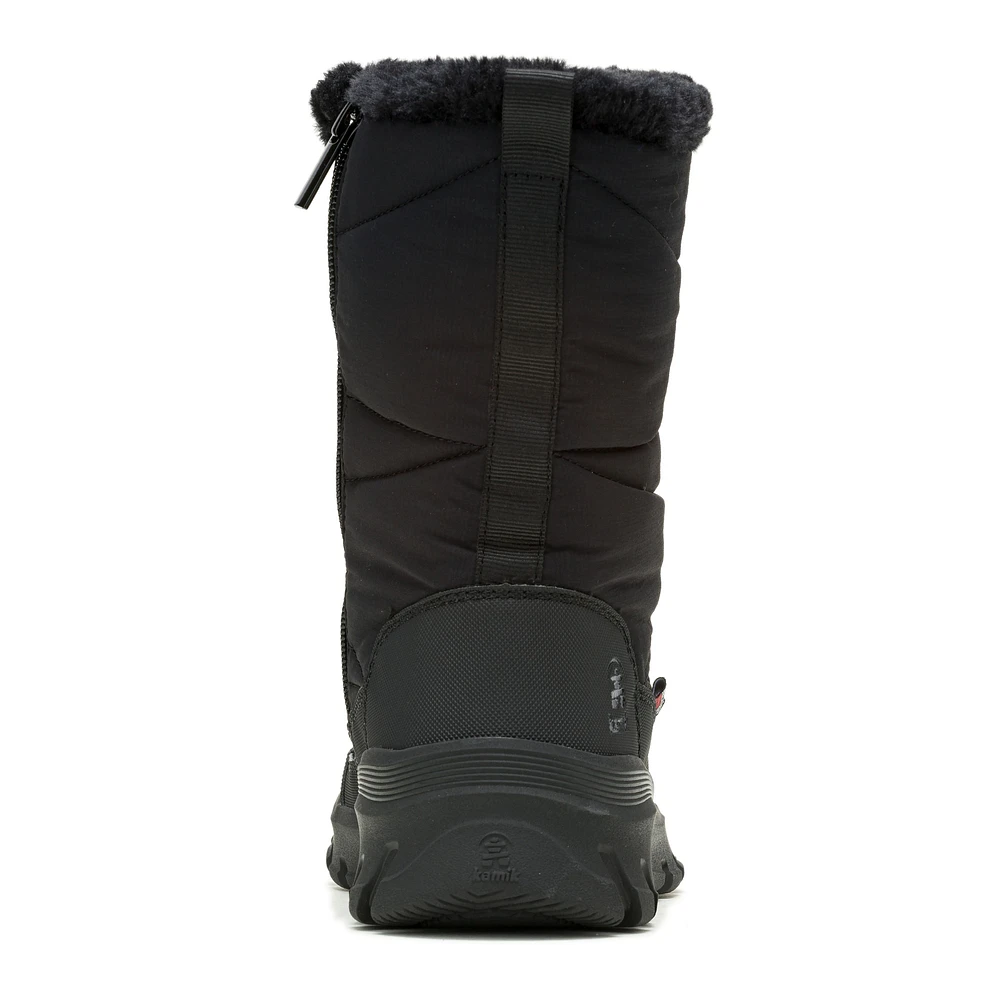 Women's Kamik Snowdon Zip Front Water Proof Weather Boot