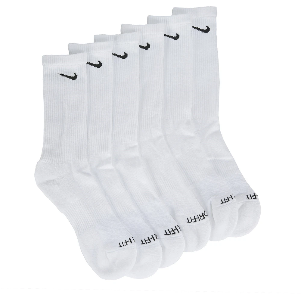 Men's 6 Pack Large Everyday Plus Cushion Crew Socks