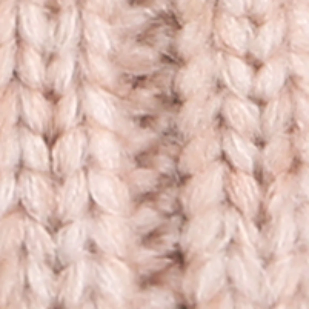 Women's Two Tone Pom Beanie Knit Hat