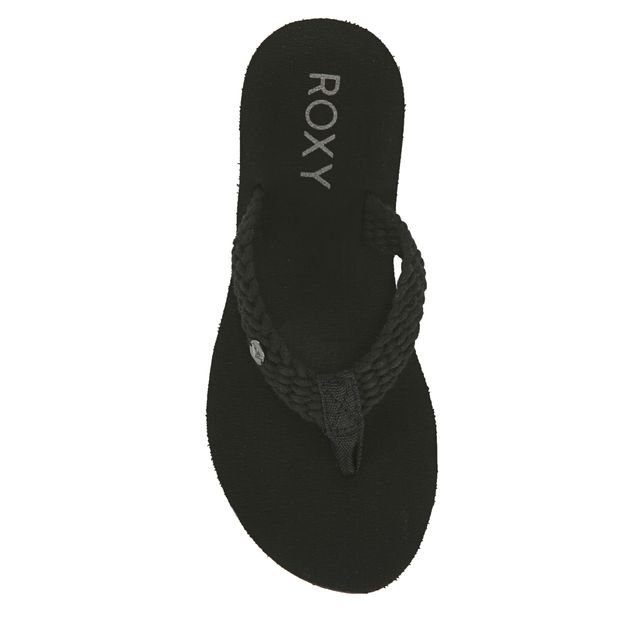 Roxy PORTO - T-bar sandals - navy/white/blue 