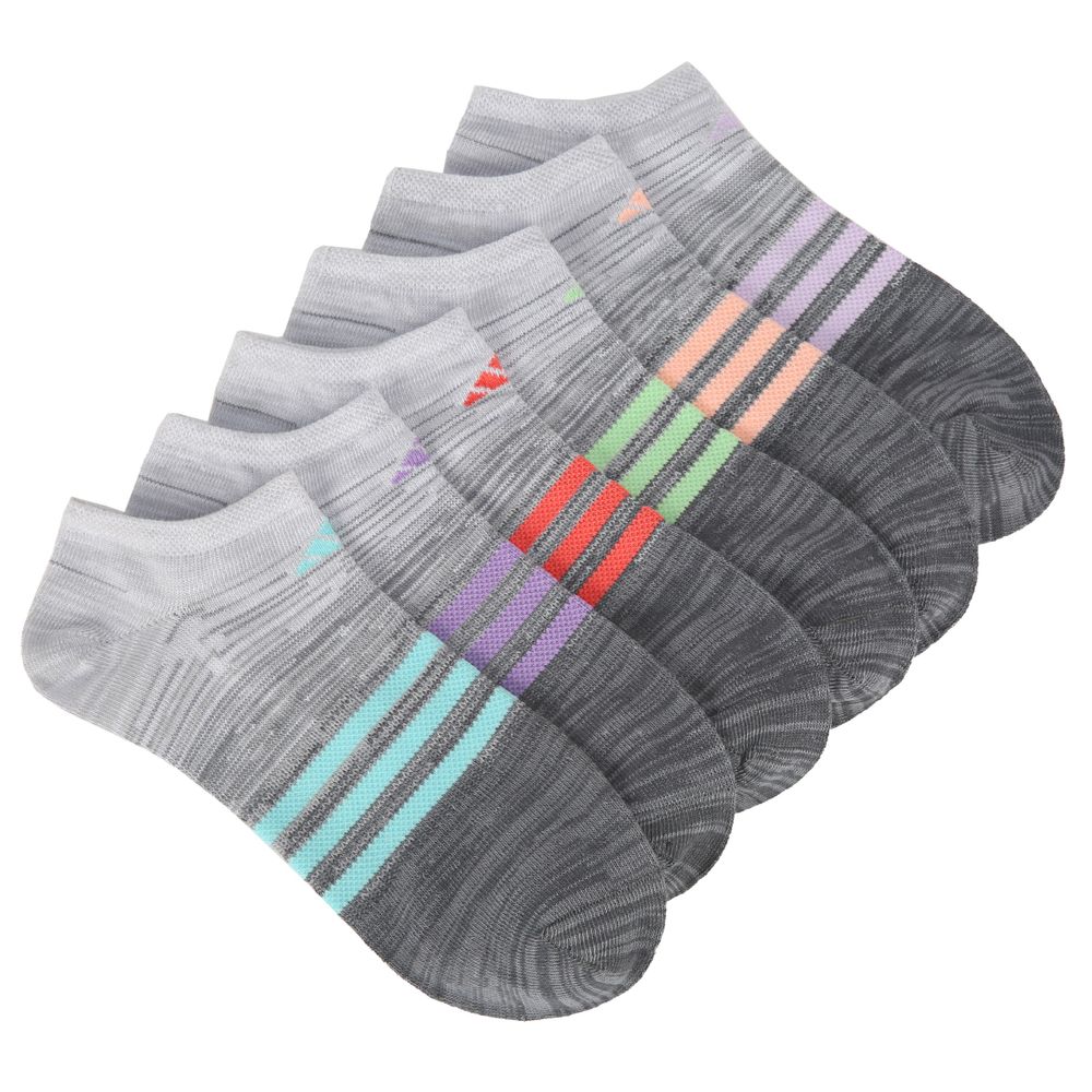 Adidas Women's 6 Pack Superlite No Show Socks