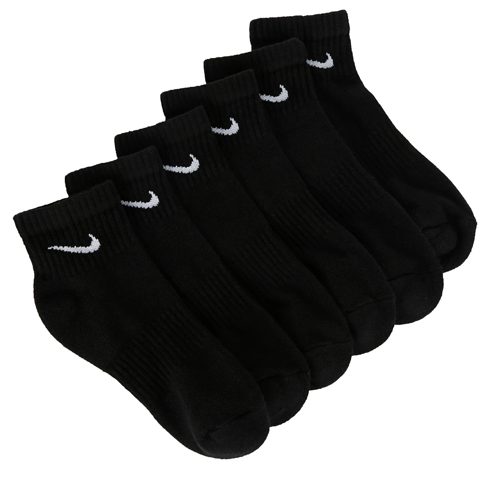 Kids' 6 Pack Medium Everyday Cushioned Ankle Socks