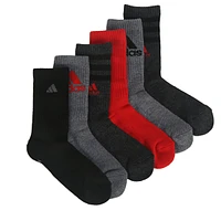 Kids' 6 Pack Youth Crew Socks