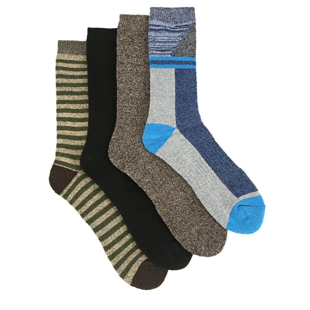 Men's Moisture Control Crew Sock - 4 Pack