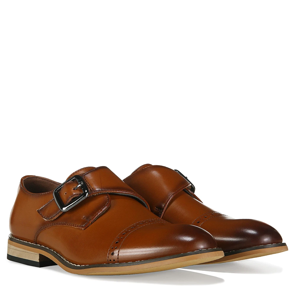 Kids' Desmond Cap Toe Monk Strap Dress Shoe