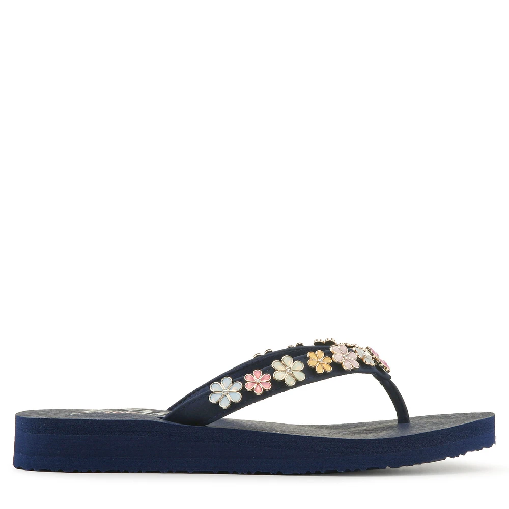 Women's Meditation Daisy Crush Flip Flop Sandal