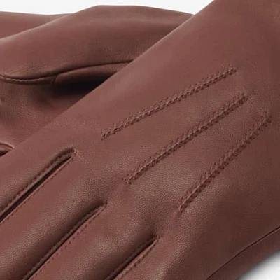Cashmere Lined Leather Tech Gloves