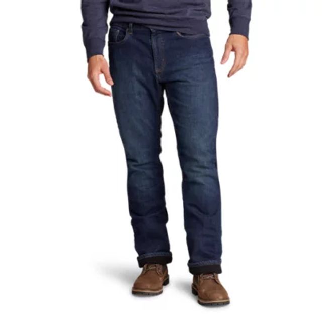 Eddie Bauer Men's Fleece-Lined Flex Jeans