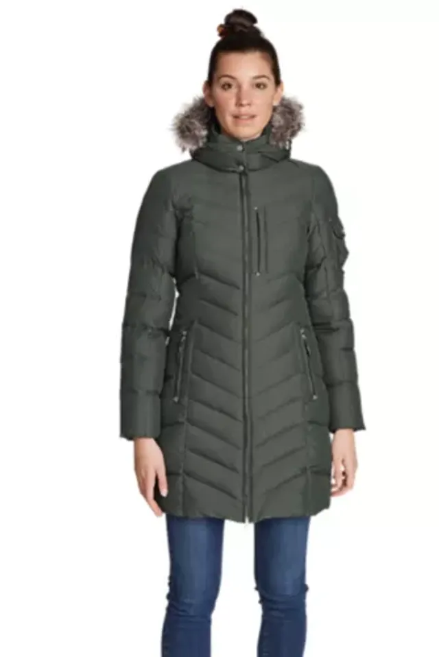 Eddie Bauer Women's Sun Valley Down Parka, Blue Smoke, X-Small, Petite :  : Clothing, Shoes & Accessories