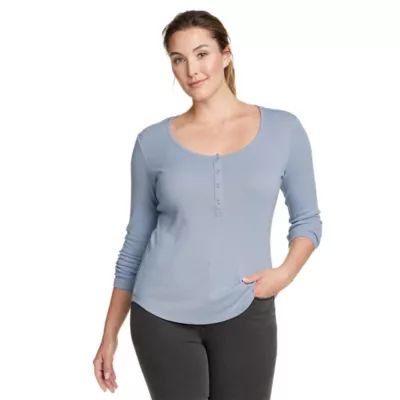 Women's Favorite Long-Sleeve Henley T-Shirt