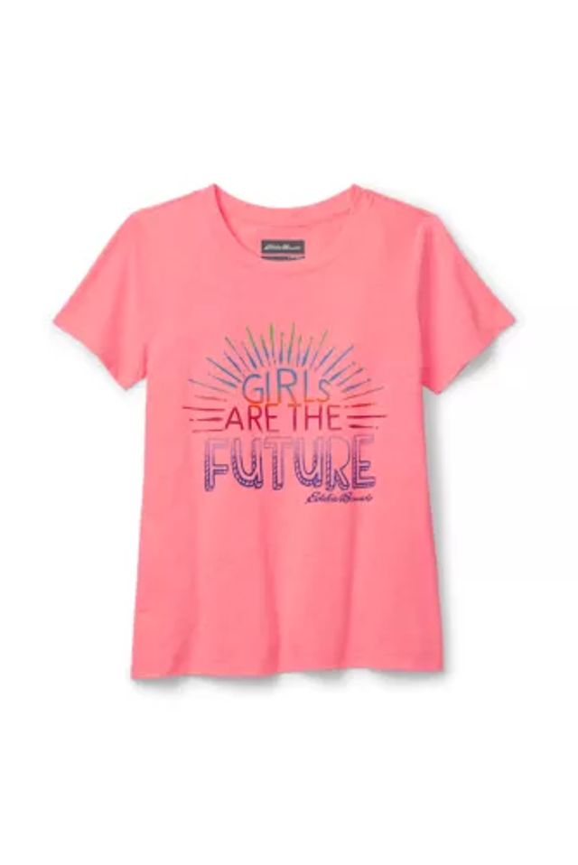 T-shirt Eddie Bauer Pink size L International in Cotton - 37202769