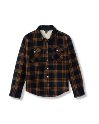 Boys' Faux Shearling-Lined Shirt Jacket